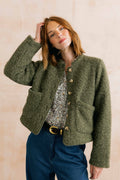 Scarlett Jacket Boucle Olive