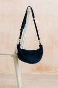 Jumbo Cord Crossbody Bag Navy