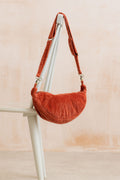 Jumbo Cord Crossbody Bag Terracotta