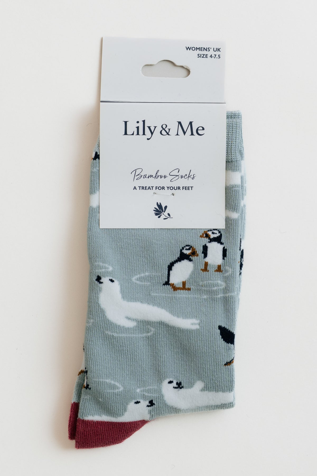 In The Bay Puffin Bamboo Socks