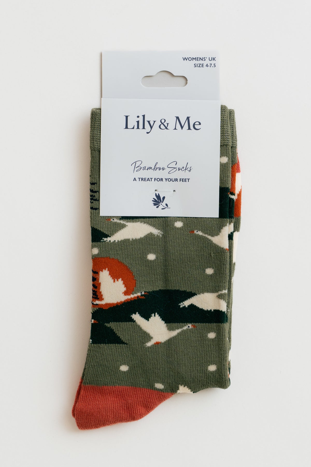 Snow Goose Bamboo Socks