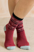 Fair Isle Bamboo Socks