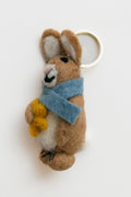 Celestial Rabbit Felt Keyring