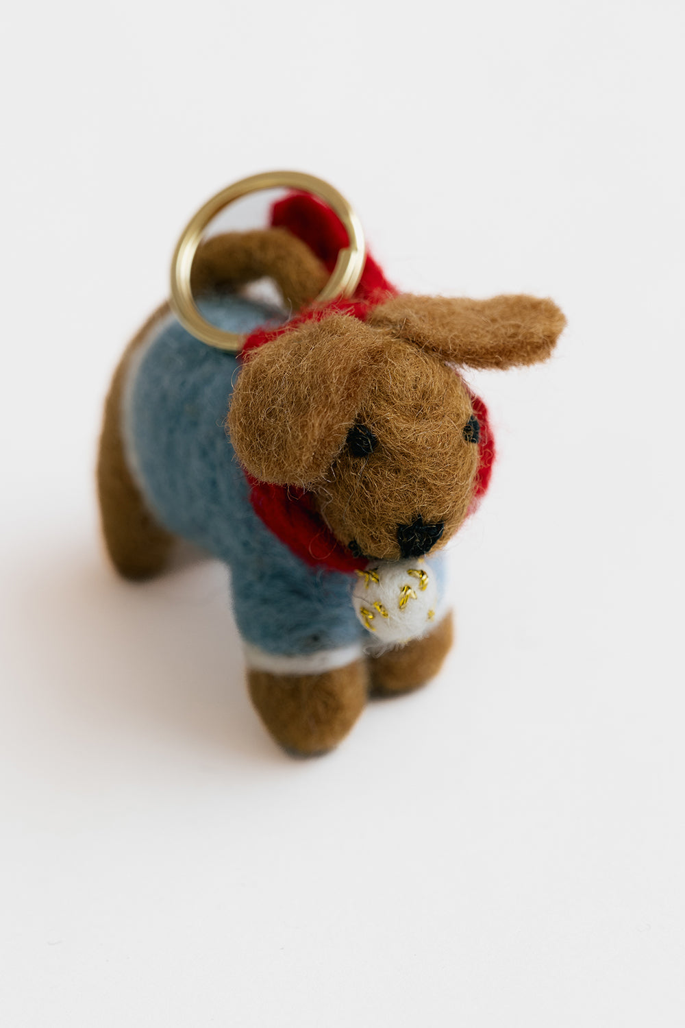 Sweet Dog Felt Keyring