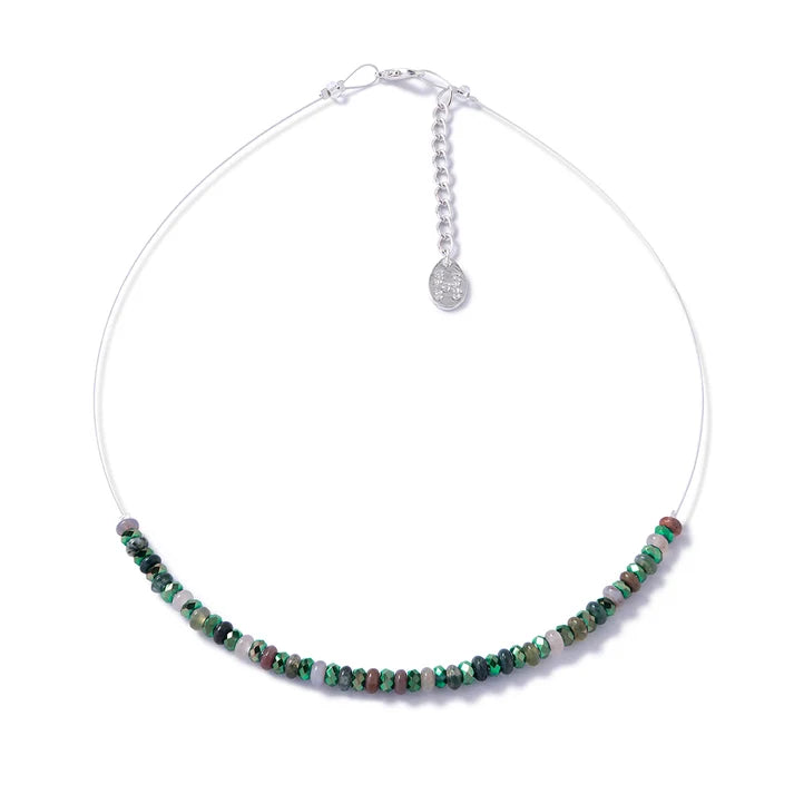 Moss Agate Links Necklace