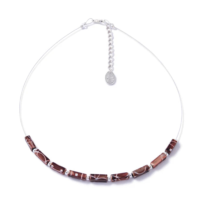 Molten Bronze Links Necklace