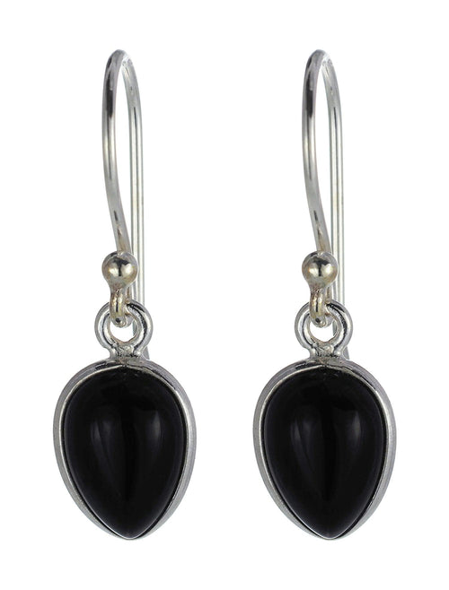 Black Onyx Teardrop Earring
