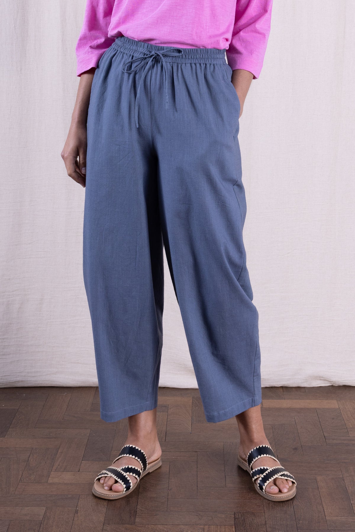 Cotton Bubble Trouser Pepper
