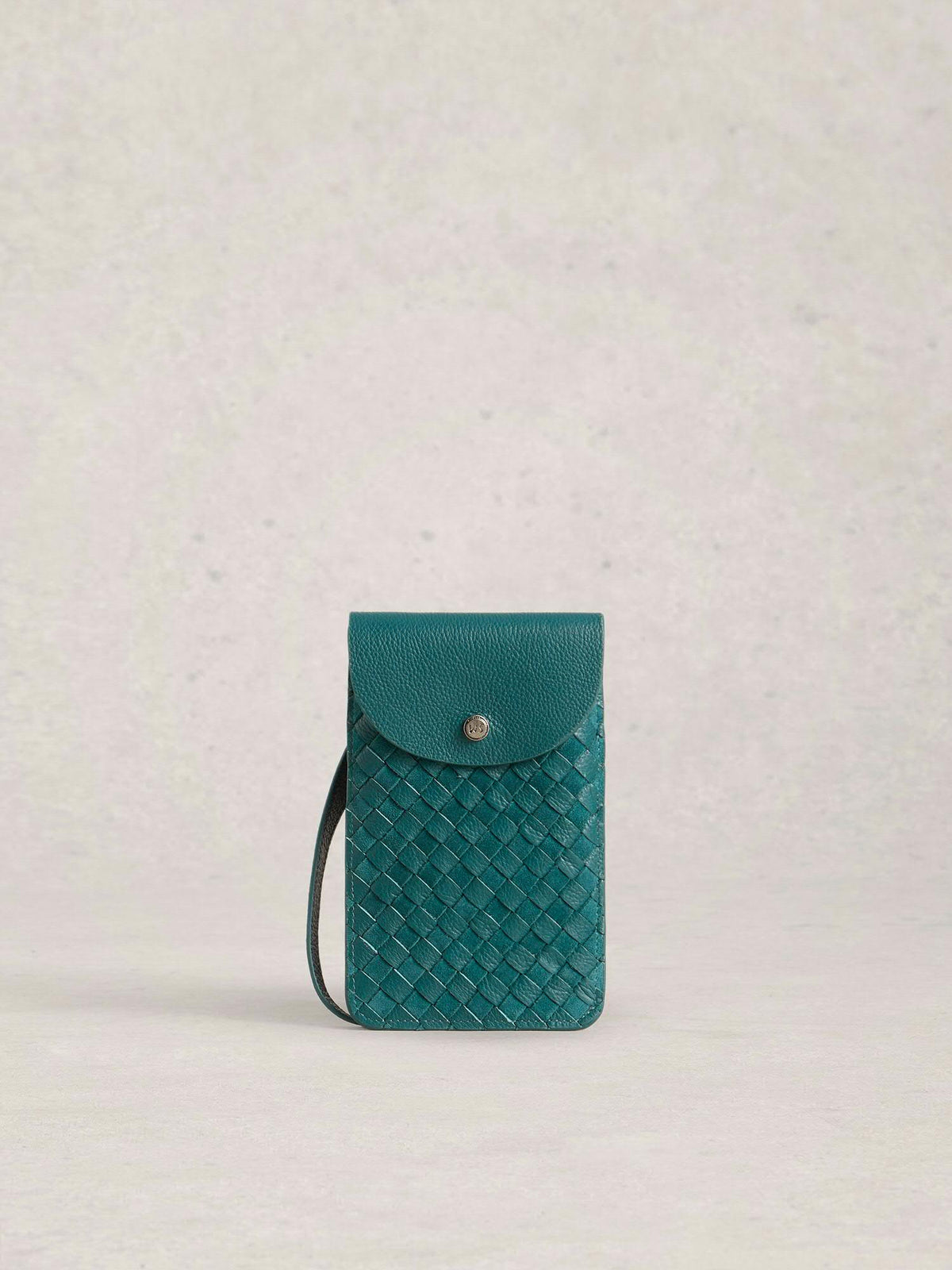Coco Woven Teal Phone Bag